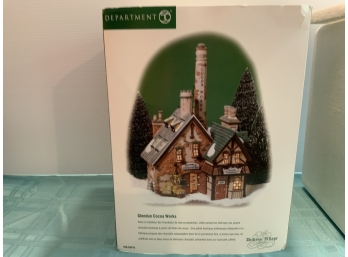 Department 56 Dickens Village -Glendun Cocoa Works- 2000- Retired In 2003- Like New Condition