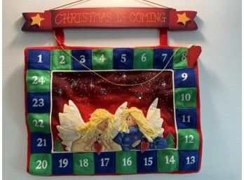 Count Down To Christmas Calendar!  Felt..like New Condition