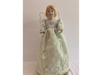Avon Collection-Snow Angel Tree Topper-gently Used- Slight Snag In Wing