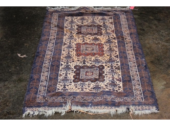 Hand Knotted Persian Shiraz Rug 75'x39'.  #3185.