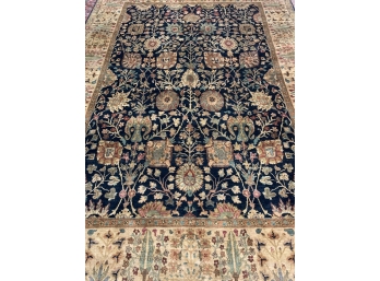Hand Knotted Indo Tabriz 144'x108'.   #3214.