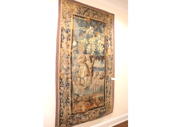 Antique Aubusson Tapestry Shepard Purchased From Sothebys