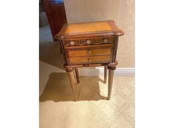 Small Decorative Occasional Table With 2 Drawers