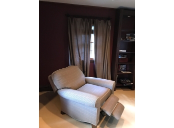 Recliner Chair With Matching Window Panels And Iron Rods