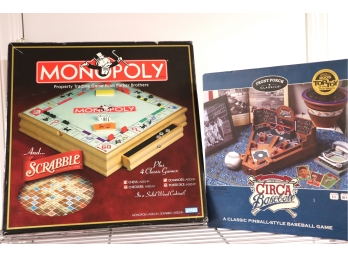 Pair Of Classic Family Night Board Games And Pinball