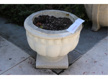 Smaller Cement Planter On Square Base