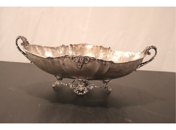 800 Silver Centerpiece Bowl With Handles
