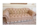 Quality Vintage Baker Furniture French Style Upholstered Chesterfield Sofa