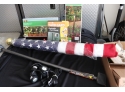 Assorted Low Voltage Exterior Lighting, Yard Gard Pest Chaser & Exterior Home American Flag Pole