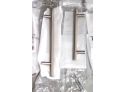 18 Assorted Sized Modern Style Brushed Satin Nickel Bar Pull Handles  Unused In Original Packaging