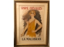 Large Vintage French Poster Of Simone Frevalles , A French Singer & Actress In The 1920s & 30s