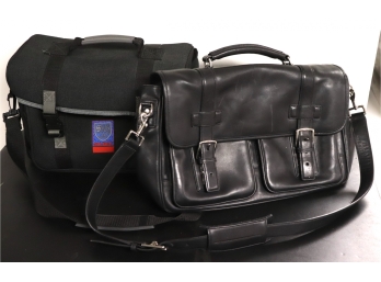 Coach Leather Reporter Messenger Bag And Solidex Travelling Camera Bag