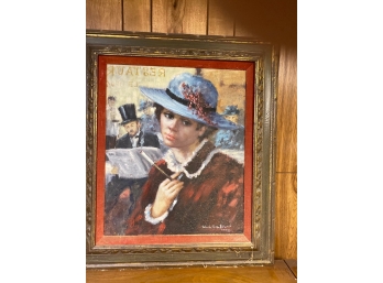 Painting Of Young Woman In The City