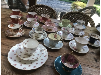 Gift Ideas? Start A Collection! Assortment Of 16 Cups And Saucers By Aynsley China!