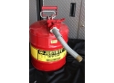 Justrite 5 Gallon Safety Can - Gasoline Tank In Red