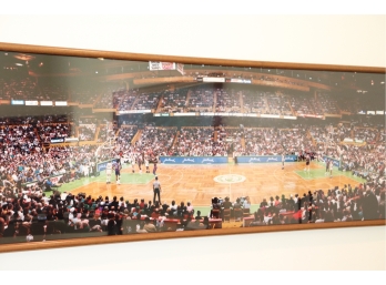 Horizontal Poster Of Basketball Game In Panoramic View