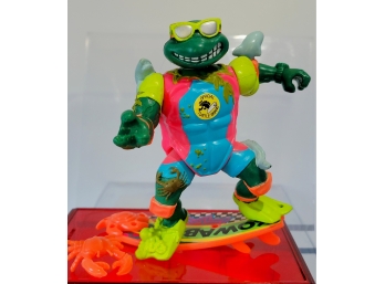 Vintage 1990 TMNT Teenage Mutant Ninja Turtles 'MIKE The SEWER SURFER' Figure
