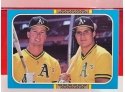 1987 Leaf Jose Canseco Mark McGwire Season Highlights Baseball Card #40