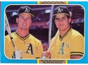 1987 Leaf Jose Canseco Mark McGwire Season Highlights Baseball Card #40