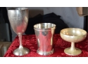 3 Silver Plated Cups
