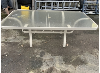 Large Glass Top Patio Table