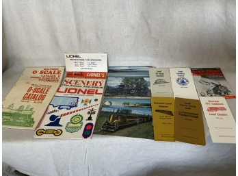 Train Lot Including Lionel Check Lists And Manuals