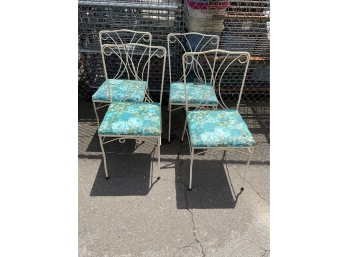 Set Of 4 Iron Patio Chairs Ivy Terrace Inc. Label