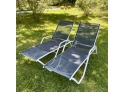 Pair Of Adjustable Outdoor Chaise Lounge Chairs