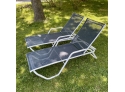 Pair Of Adjustable Outdoor Chaise Lounge Chairs