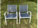 Pair Of Stacking Outdoor Patio Chairs