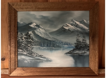 Painting Of Snowcapped Mountains