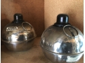 4 Vintage Steel Smudge Pots Outdoor Garden Torches
