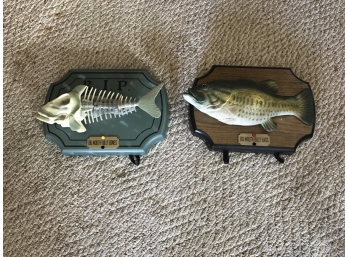 2 Billy Bass Wall Trophies