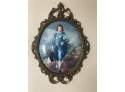 Vintage Victorian PAIR Of Blue Boy & Little Girl
