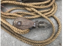 Antique Pulley And Rope