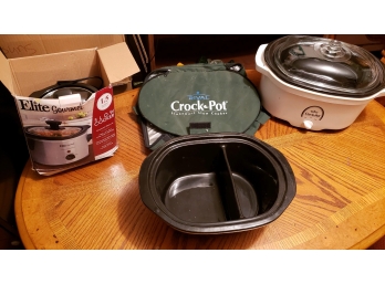 Crock Pot And Slow Cooker Lot