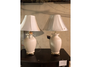 Pair Of Ceramic Lamps