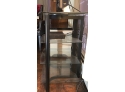 Designer Tempered Glass Stand W/Wood Accents