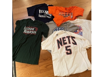 Collection Of Assorted Basketball T-shirts- L & XL-6 PIECES