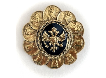 Vintage Russian National Emblem Pin