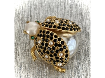 Vintage Hattie Carnegie Ladybug Pin