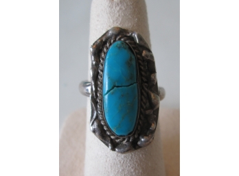 Vintage TURQUOISE Cabochon Ring, Approx Size 5 1/2