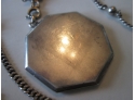 Vintage Hexagonal LOCKET NECKLACE, STERLING .925 Silver