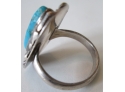 Vintage TURQUOISE Cabochon Ring, Approx Size 5 1/2