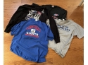NEW YORK GIANTS XL FOOTBALL T-SHIRT COLLECTION-4 PIECES LG-XL