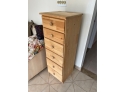 Six Drawer Tall Wood Chest