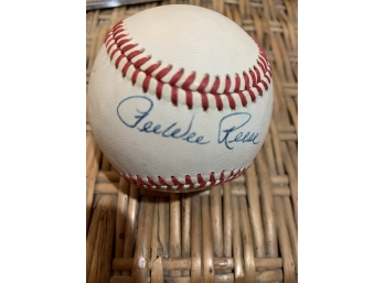 Vintage Pee Wee Reese Autographed Baseball-hOF