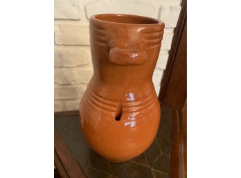 Interesting Signed Vintage Pottery With OPEN Bottom
