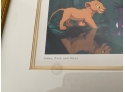 Vintage Framed Lion King Print