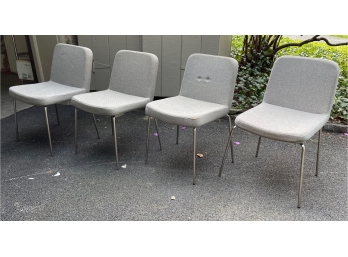 Contemporary Modern Set Of 4 CB2 Crate And Barrel Chairs